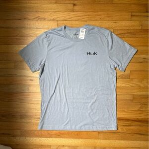 Huk Men's Soft Gray Short Sleeve Tee